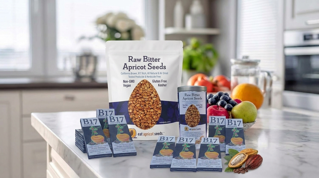 EatApricotSeeds Can, Big Bag & B17 Chocolate 10 Pack