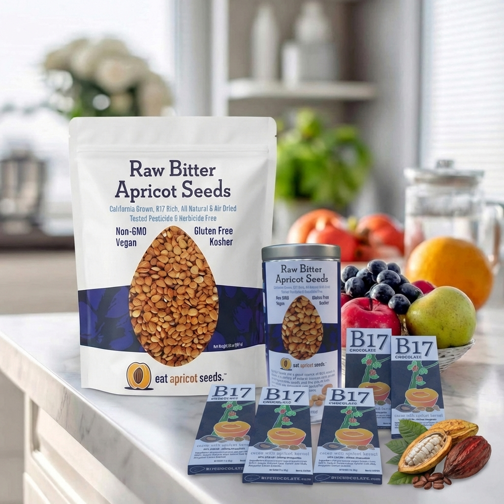 EatApricotSeeds Can Big Bag & B17 Chocolate Bundle